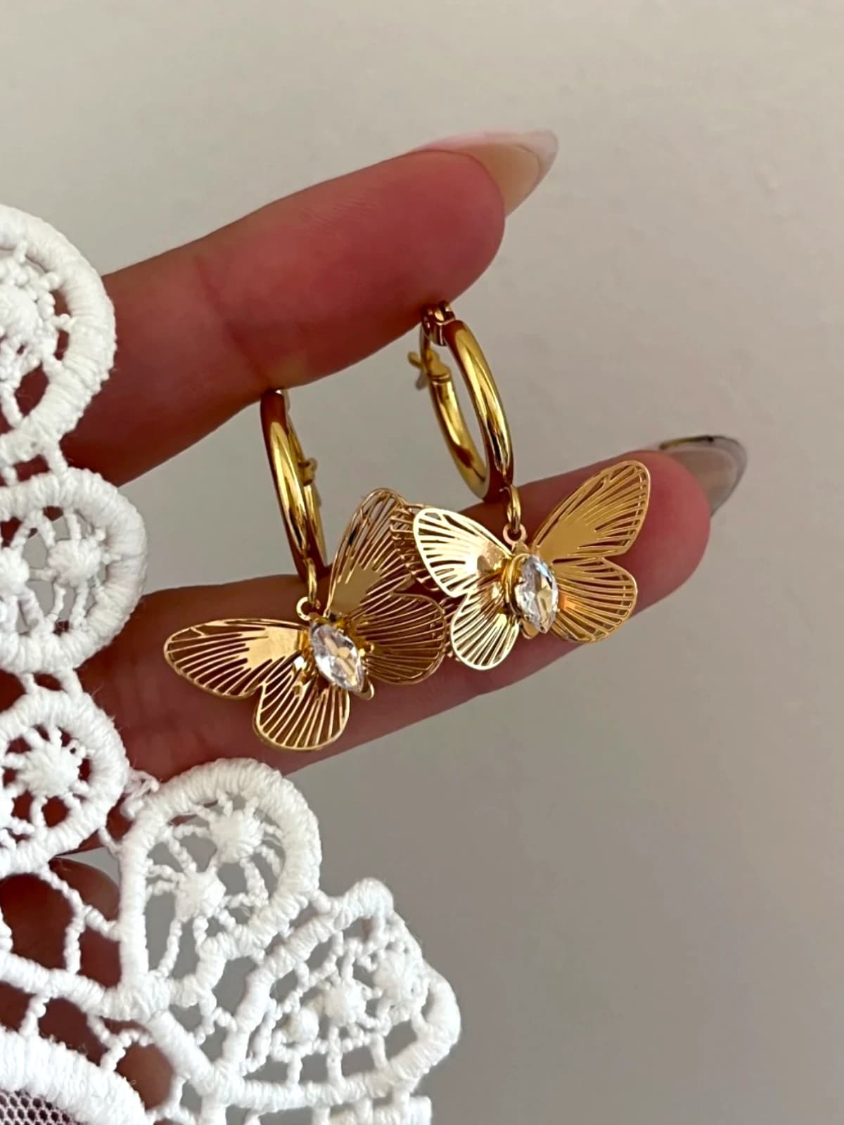 Argollitas Butterfly