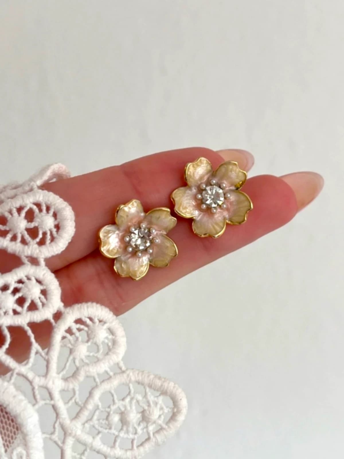 Aros Flower Rosa