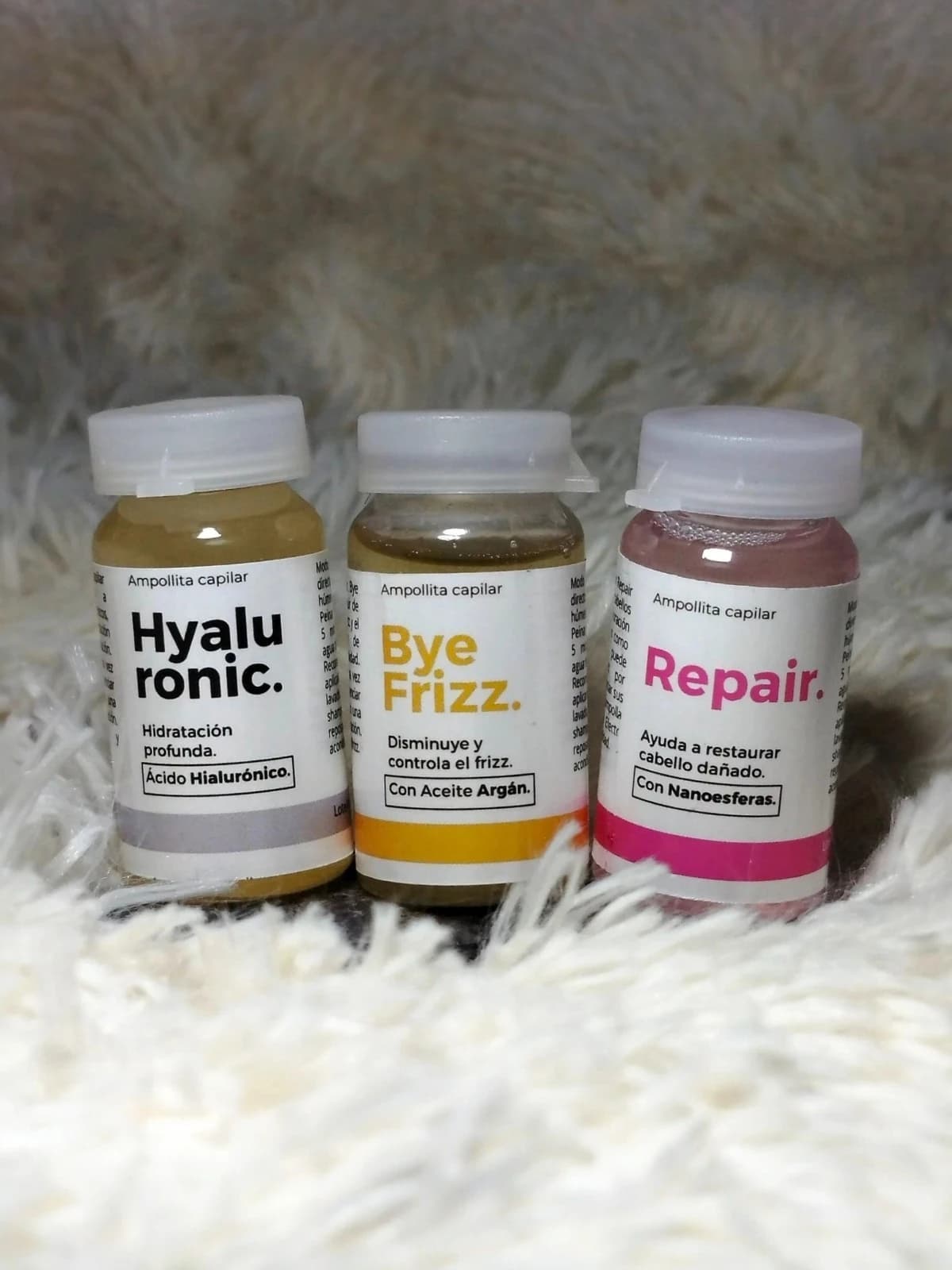KIt Ampollitas - (Bye Frizz + Repair + Hyaluronic)